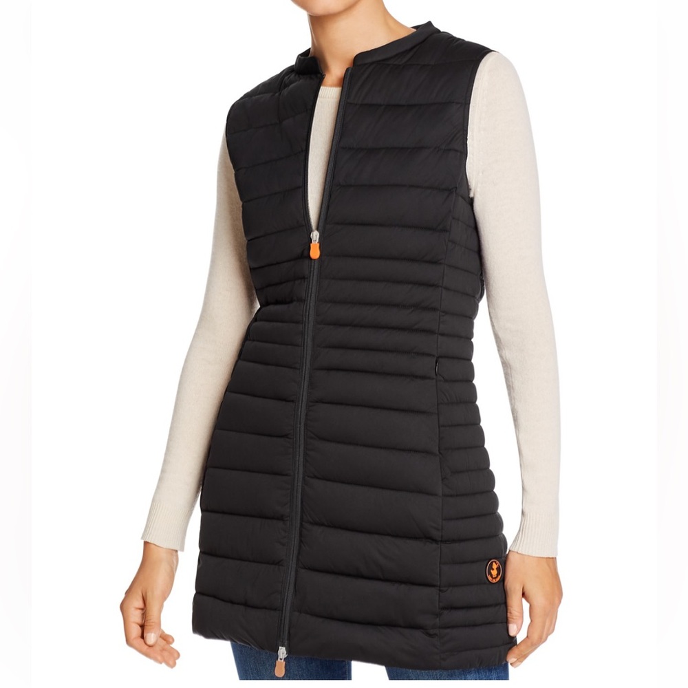 SAVE THE DUCK long puffer vest sz S
